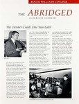 The Abridged, November 1988 by Roger Williams College Alumni Association