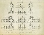 Captain Thomas Paine House 001: Cady Drawing of Cajacet, Jamestown, RI