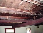 Houghton-Sprague House 100: Beams in Front Room