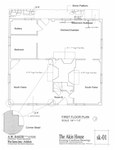 Akin House: First Floor Plan - Named Rooms