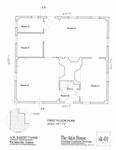 Akin House: First Floor Plan - Lettered Rooms