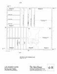 Akin House: Second Floor Framing Plan with Lettered Rooms