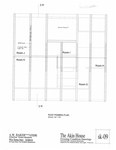 Akin House: Roof Framing Plan with Lettered Rooms