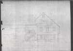 Captain Thomas Paine House: Cady's Blueprint of South Elevation
