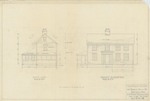 Russell-Ekstrom House: West Side and Front Elevation