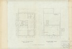 Russell-Ekstrom House: First Floor Plan and Foundation Plan