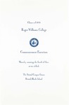 Commencement Program, 1970 by Roger Williams College