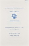 Commencement Program, 1974 by Roger Williams College