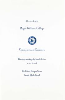 Commencement Program, 1970
