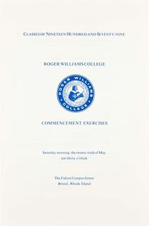 Commencement Program, 1979