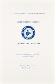 Commencement Program, 1980