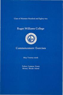 Commencement Program, 1982