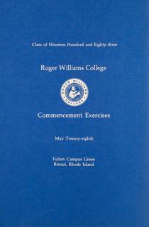 Commencement Program, 1983