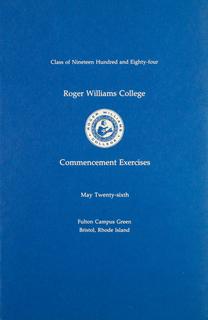 Commencement Program, 1984