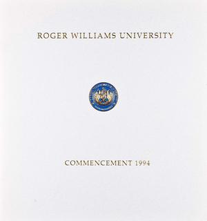 Commencement Program, 1994