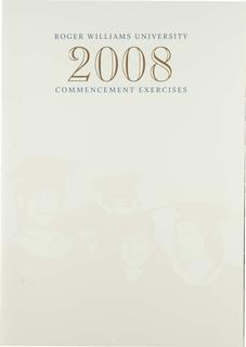 Commencement Program, 2008