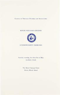 Commencement Program, 1975